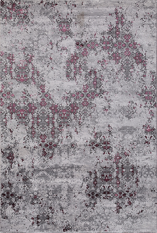 Ковер Меринос Тр-124701 Прямоугольник Розовый, Серый
