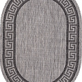 Ковер Меринос Рс-127154 Овал Серый, Черный