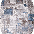 Ковер Меринос Тр-117294 Овал Голубой, Серый