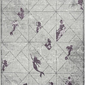 Ковер Меринос Рс-163853 Прямоугольник Серый, Фиолетовый