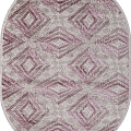 Ковер Меринос Рс-131265 Овал Розовый, Серый